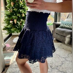 NWT Milly Blue Lace Skirt Size 6